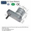 65mm square vertical gear motor dc 12v for motorized ball valve